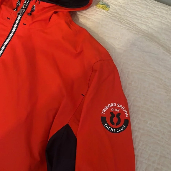 Tribord Men’s Jacket Waterproof Breathable Hood Sailing Yacht Club Coat Large - Picture 3 of 9
